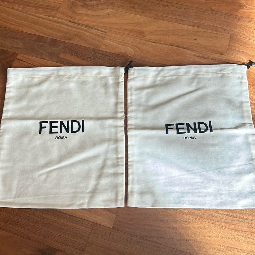 COPY - Pair of pristine Fendi dust bags (shoe size)